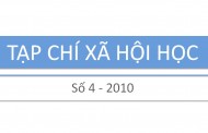 Tạp chí xã hội học – Số 4 – 2010