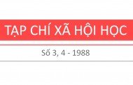 Tạp chí xã hội học – Số 3, 4– 1988