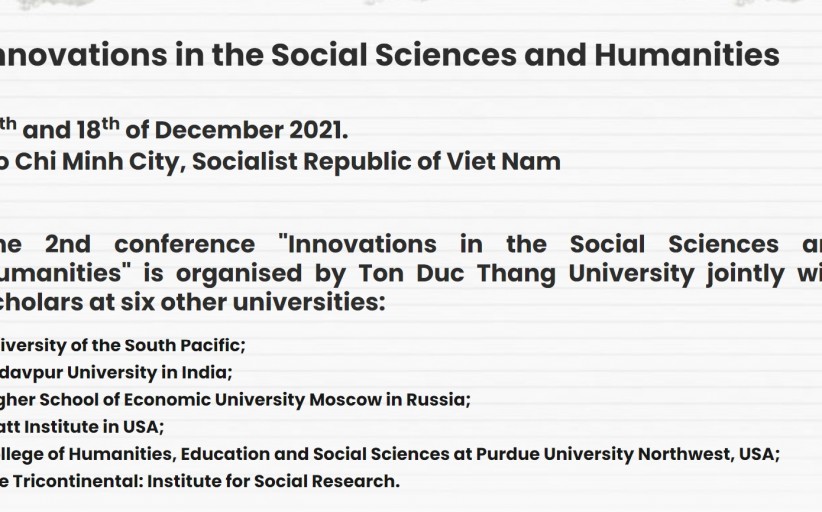 Innovations in the Social Sciences and Humanities 2021